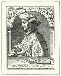 Sebastian Brant, niemiecki humanista i satyryk (grafika) autorstwa German School