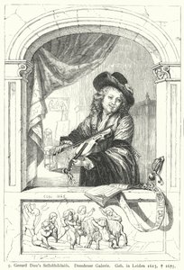 Autoportret holenderskiego malarza Złotego Wieku Gerrita Dou autorstwa German School
