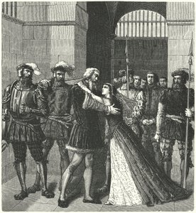 Sir Thomas More żegna się z córką przed egzekucją autorstwa German School