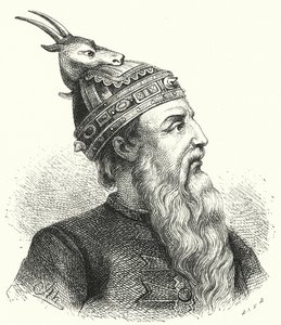 Skanderbeg, albański szlachcic i dowódca wojskowy (grafika) autorstwa German School