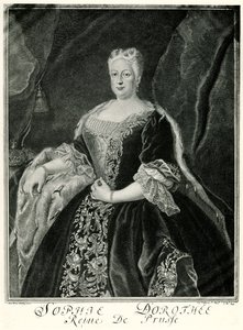 Sophie Dorothea, królowa Prus (1687-1757) (fototyp) autorstwa German School