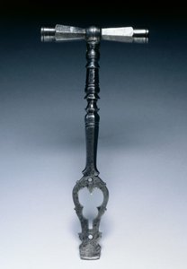 Klucz do pistoletu blokującego koła, ok. 1600-25 (stal) autorstwa German School