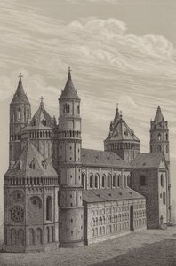 Dom św. Piotra, katedra w Wormacji, Niemcy (lito) autorstwa German School