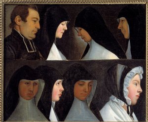 Studia postulantek i nowicjuszek Zakonu Benedyktynek (Zakon Benedyktynek) Malarstwo szkoły niemieckiej XIX wieku. Roanne, musee Joseph Dechelette - Studia postulantów zakonnych i nowicjuszy Zakonu Św. autorstwa German School