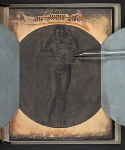 Tabele przedstawiające człowieka w trzech różnych stanach autorstwa German School