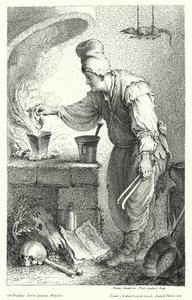 Alchemik (rycina) autorstwa German School