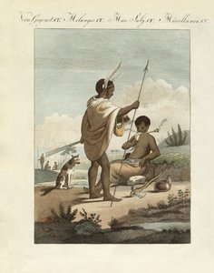 Bechuans (kolorowy grawerunek) autorstwa German School