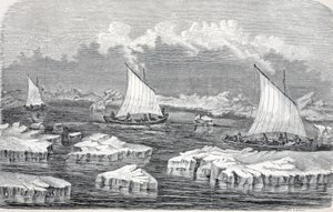 Łodzie pod żaglami, wyd. Londyn 1874 autorstwa German School