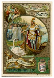 Os personagens de Lohengrin polonês autorstwa German School