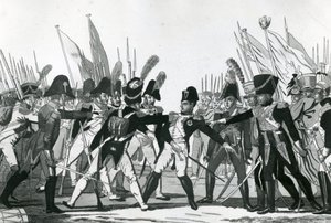 Koniec Napoleona jako cesarza autorstwa German School