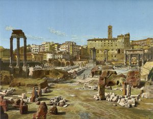 Forum, Rzym (chromolitografia) autorstwa German School