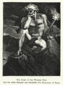 Giant of the Western Star, ilustracja z pierwszego wydania The Pleasures of Hope szkockiego poety Thomasa Campbella autorstwa German School