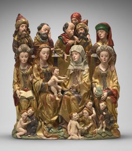 Święte Pokrewieństwo, ok. 1480-1490 (drewno polichromowane) autorstwa German School