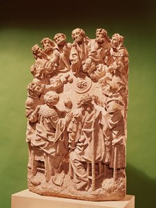 Ostatnia Wieczerza, ok. 1500-30 (wapień) (szczegóły w 391865) autorstwa German School