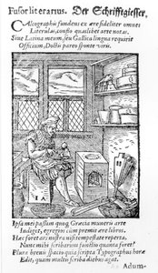 The Letter Plate Maker, wyd. Hartman Schopper (drzewryt) (b zdjęcie)