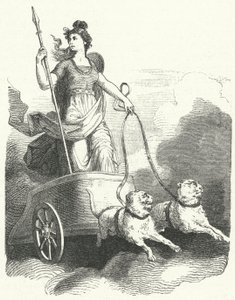 Nordycka bogini Freyja (rycina) autorstwa German School