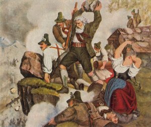 Walka Tyrolczyków o wolność autorstwa German School