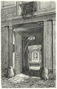 Dom w Paryżu, w którym w 1684 roku zmarł francuski dramaturg Pierre Corneille (rycina) autorstwa German School