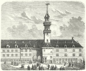 Oryginał Royal Exchange, Londyn (grawerowanie) autorstwa German School