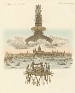 Konstrukcja na szczycie katedry św. Pawła do panoramy Londynu autorstwa German School