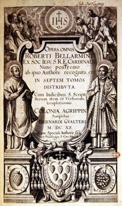 Strona tytułowa Opera Omnia (dzieła wszystkie) Roberta Bellarmine