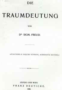 Strona tytułowa do Die Traumdeutung Sigmunda Freuda, wydana w 1899 (druk) autorstwa German School