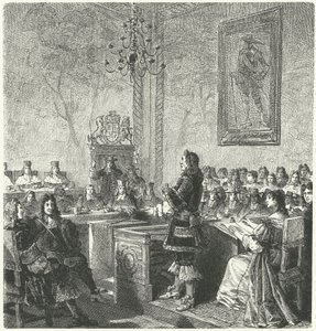 Proces Williama Russella, Lorda Russella, za zdradę króla Karola II autorstwa German School