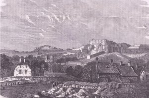 Widok Belfort, Cassells History of the War between France and Germany opublikowany przez Cassell and Company Limited, c.1890 (lito) autorstwa German School