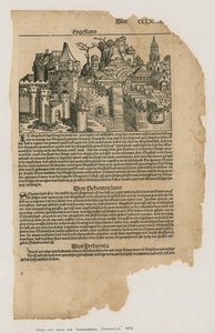 Widok Londynu, 1493. Z Kroniki Norymberskiej autorstwa German School