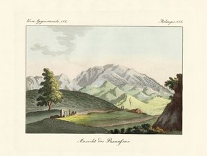 Widok na Parnas w Grecji autorstwa German School