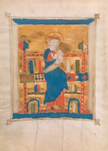 Dziewica z Dzieciątkiem, 1400 (wc na welinie) autorstwa German School