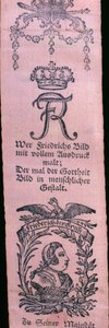 Opaski Vivat Fryderyka II (tekstylne) autorstwa German School