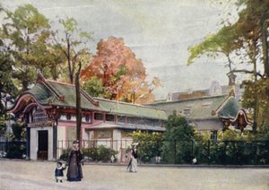 Domek dla ptaków brodzących, Ogród Zoologiczny w Berlinie, Niemcy (kolor lito) autorstwa German School