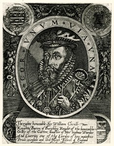 William Cecil Lord Burleigh autorstwa German School