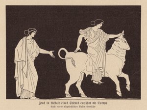 Zeus w postaci byka porywający Europę (lita) autorstwa German School