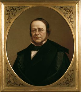 Portret włoskiego polityka Camillo Benso, hrabiego Cavour autorstwa Gerolamo Induno
