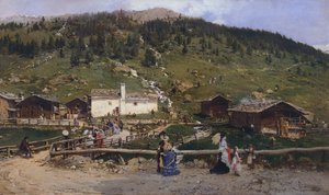 Święta Katarzyna w Valfurvie, Gerolamo Induno (1825-1890)