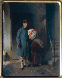 Odejście poborowych 1866 — Gerolamo Induno autorstwa Gerolamo Induno