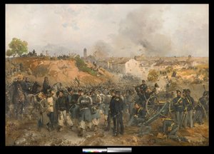 Upadek Palestro, 30 maja 1859 autorstwa Gerolamo Induno