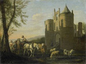 Główna brama do zamku Egmond