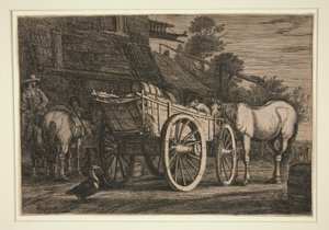 Wózek czterokołowy autorstwa Gerrit Claesz Bleker