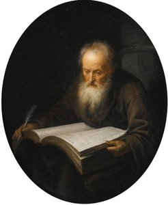 Stary uczony z książką autorstwa Gerrit Dou