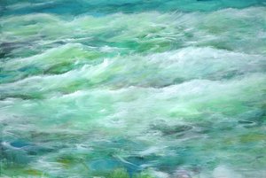 Quiet Seas, 2013 (akryl na płótnie) autorstwa Gerrit Greve