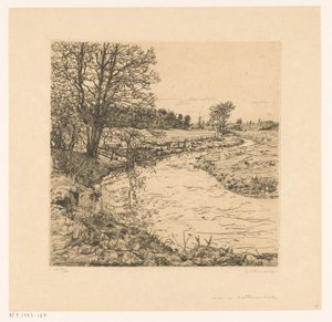 Pod Hattemerbeek (oryginalny tytuł na obiekcie) autorstwa Gerrit Haverkamp (signed by artist)