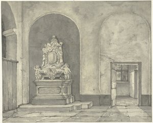 Pomnik nagrobny Balth. Fredericus von Stosch w Janskerku w Utrechcie autorstwa Gerrit Lamberts