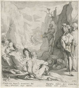Głoszenie Jana Chrzciciela autorstwa Gerrit Pietersz. Sweelink