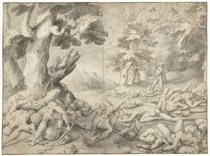 Samson po pokonaniu Filistynów autorstwa Gerrit Pietersz. Sweelink