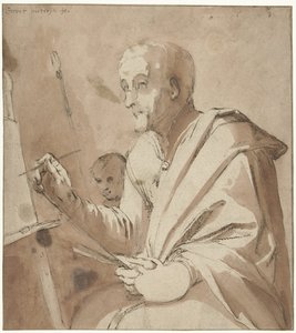 Malarz dla swojej sztalugi autorstwa Gerrit Pietersz. Sweelink