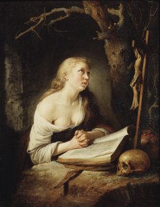 Pokutująca Magdalena, ok. 1650-65 autorstwa Gerrit Dou