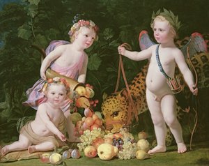Alegoria pokoju i obfitości, 1629 autorstwa Gerrit van Honthorst